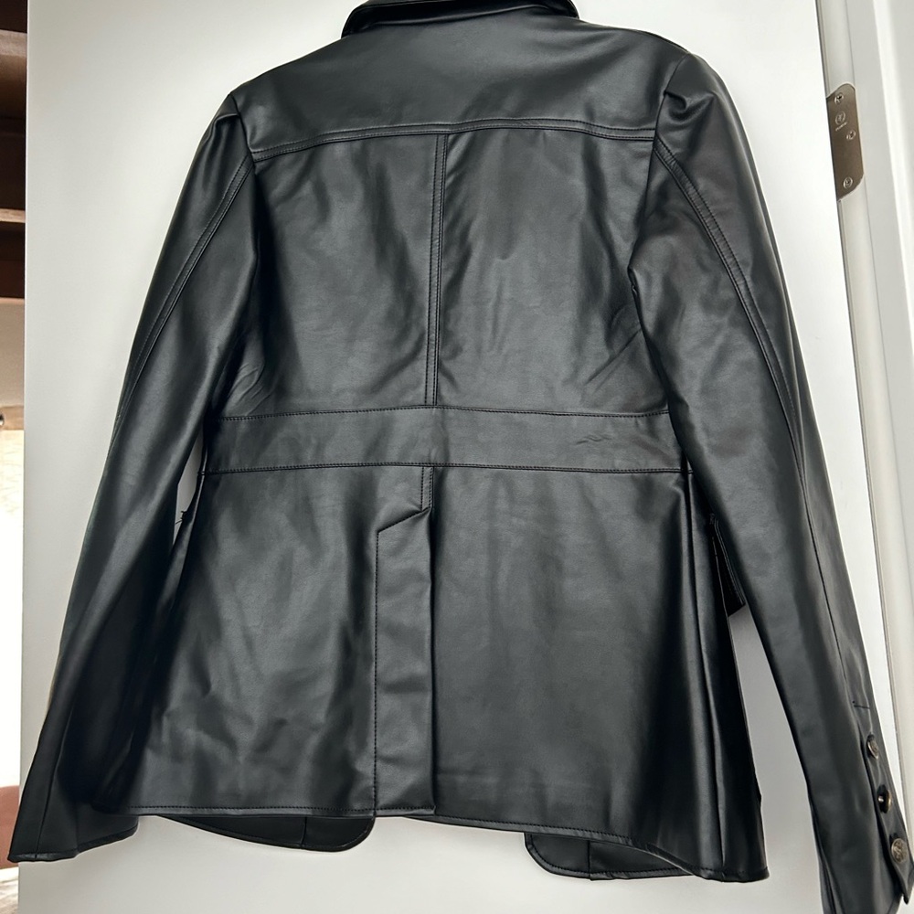 NWT Faux Leather Jacket - Picture 2 of 5